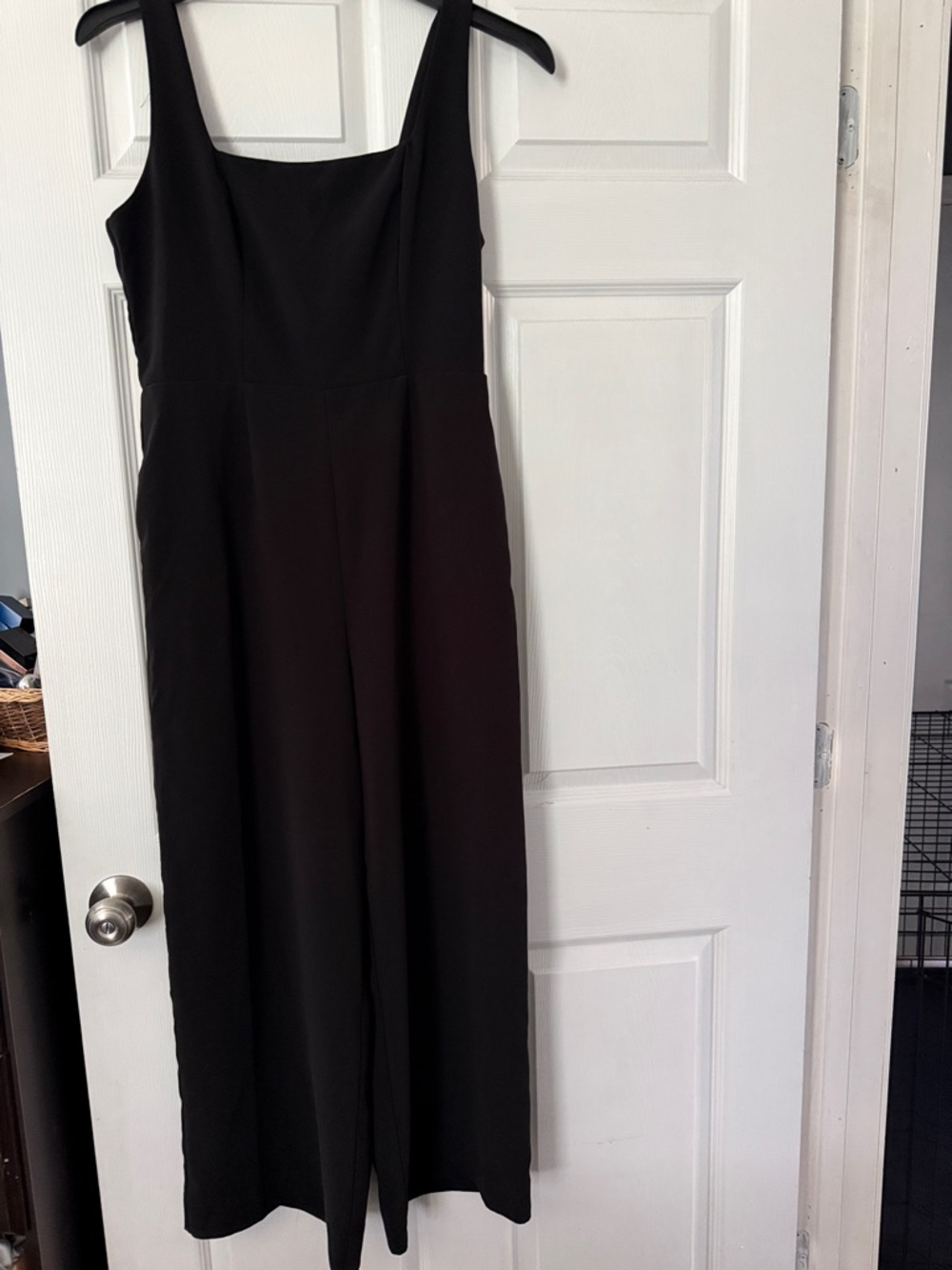 a new day Black Square-Neck Wide-Leg Jumpsuit